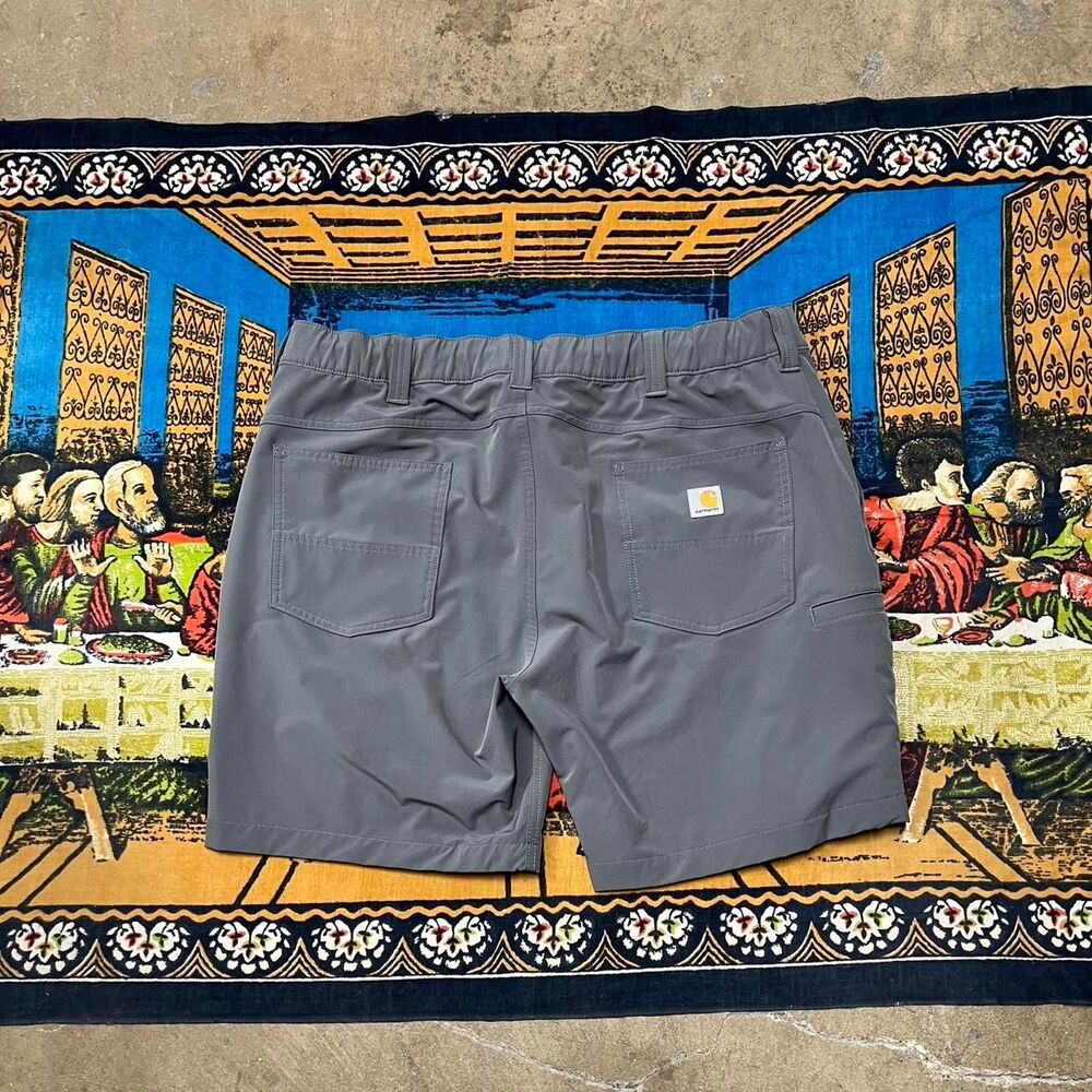Carhartt Grey Shorts Stretch Performance Size Xl 8 inch inseam modern flex